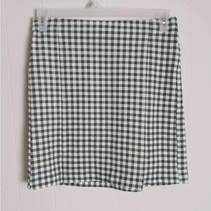 Vero Moda Black and White Gingham Mini Skirt